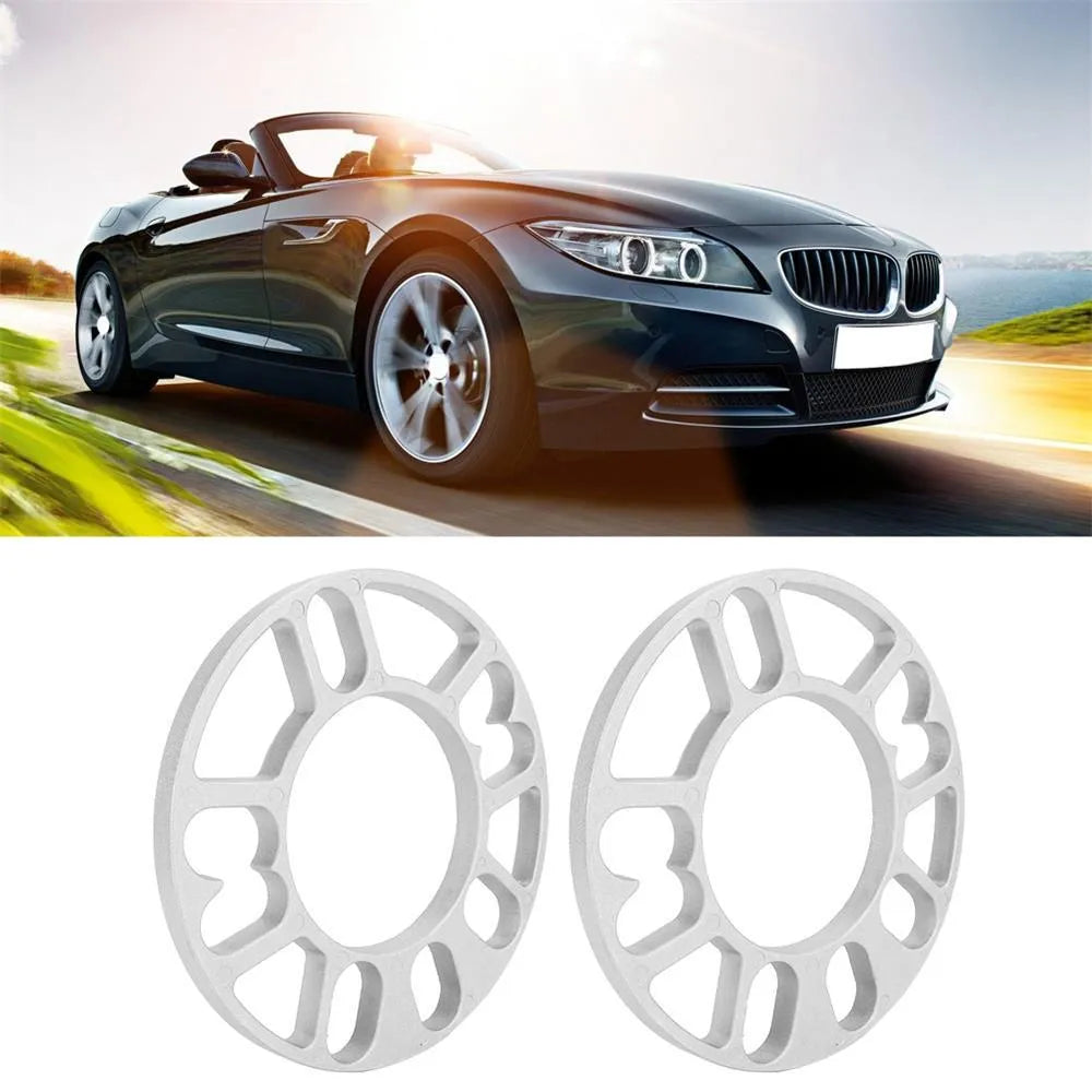 Automotive wheel hub widening gasket for ET offset adjustment in 3mm, 5mm, 8mm, and 10mm thickness options