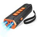 Three head ultrasonic dog trainer device with adjustable volume control