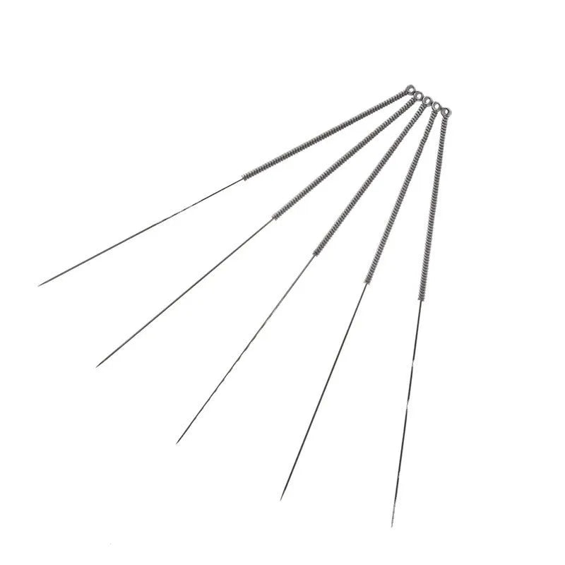 Ten Mk8 E3D compatible nozzle cleaning needles in a pack for 3D printer maintenance