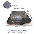 Foldable mesh cat roll cage in hexagonal style, showing breathable fabric and enclosed structure.