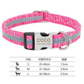 General dog collar in black with buckle closure, suitable for S, M, L dog sizes