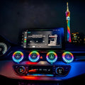 Car air vent atmosphere light with RGB lighting and aromatherapy diffuser