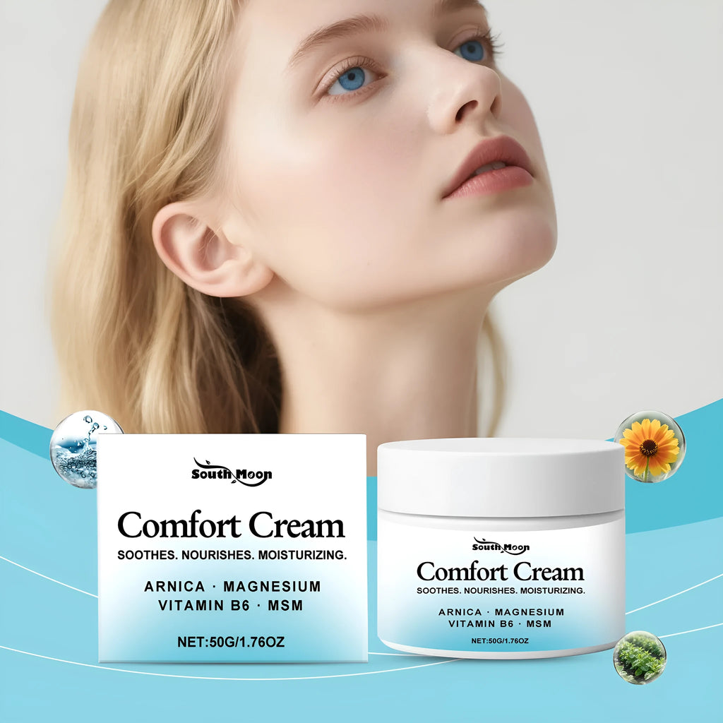50g moisturising cream jar with Shan Jin Che Hua extract and botanical formula
