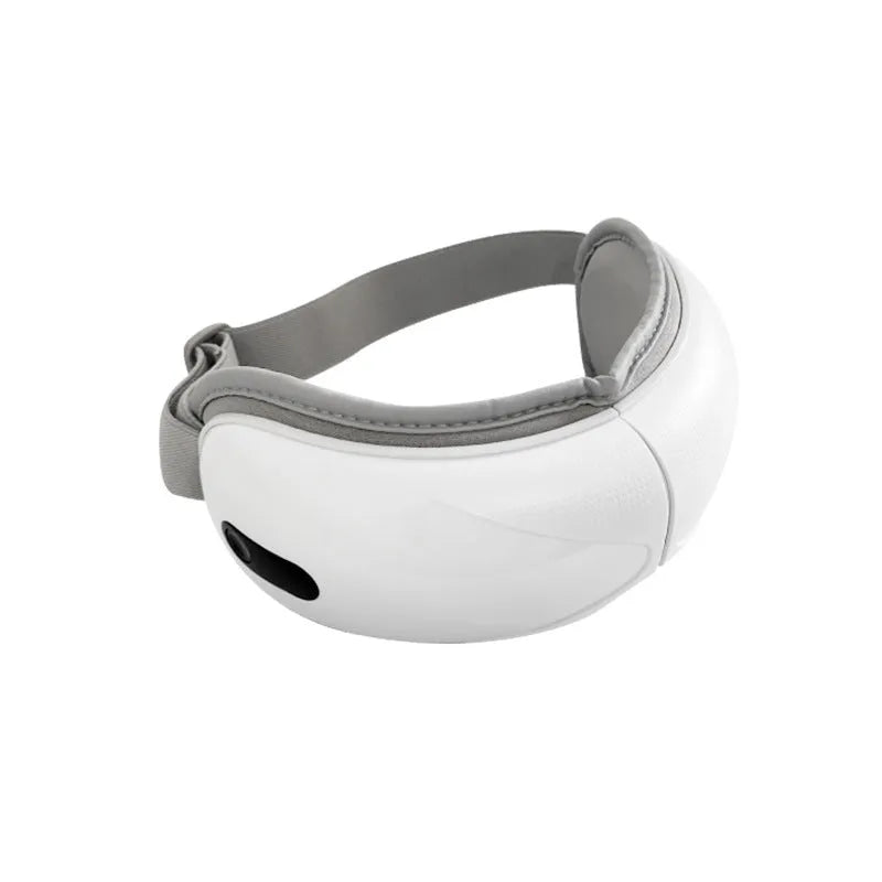 White rechargeable airbag massage hot compress eye massager with charging cable