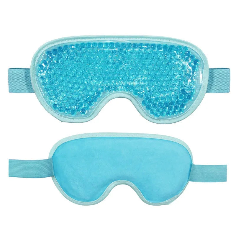 White portable USB rechargeable eye compress device with integrated mask