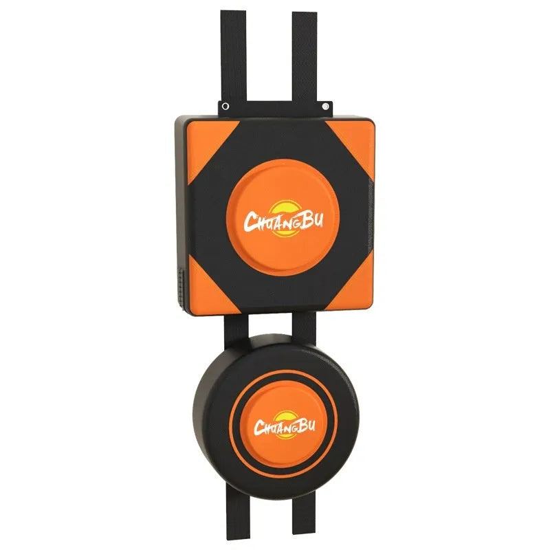 Boxing sandbag wall target in PU material, hanging on a wall, with round 40cm striking surface
