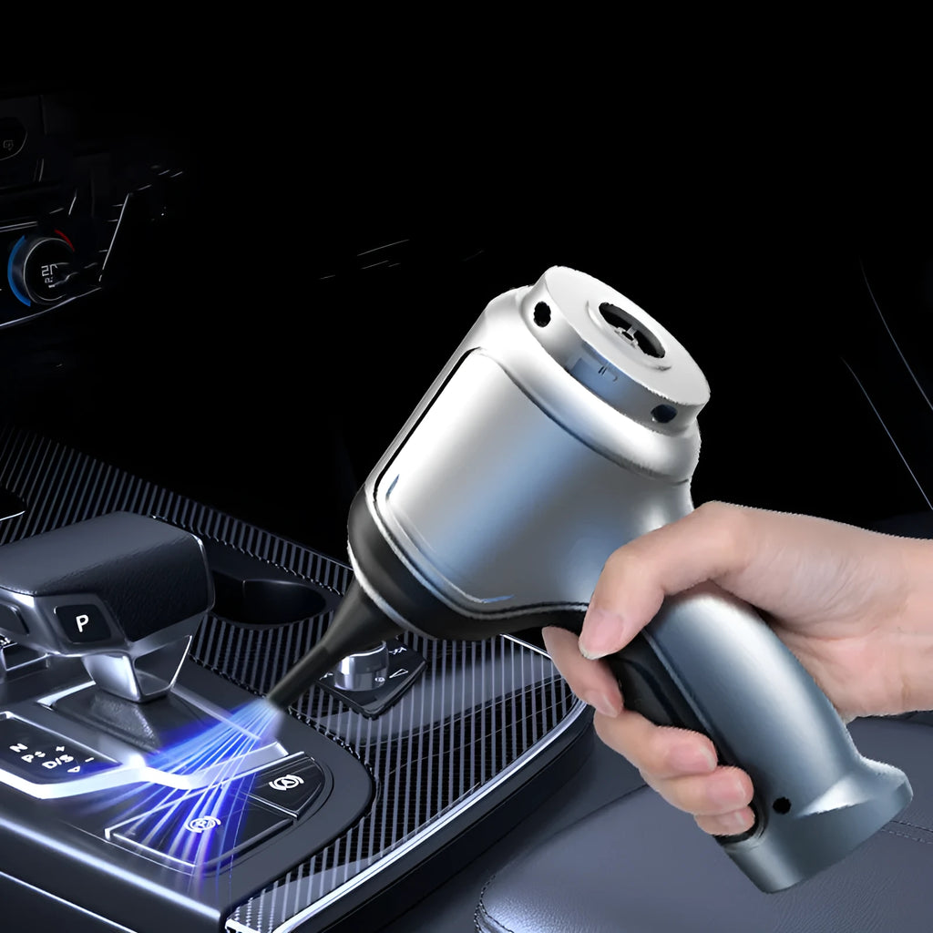 Car mounted brushless handheld vacuum cleaner with 12000Pa suction and charging type power supply