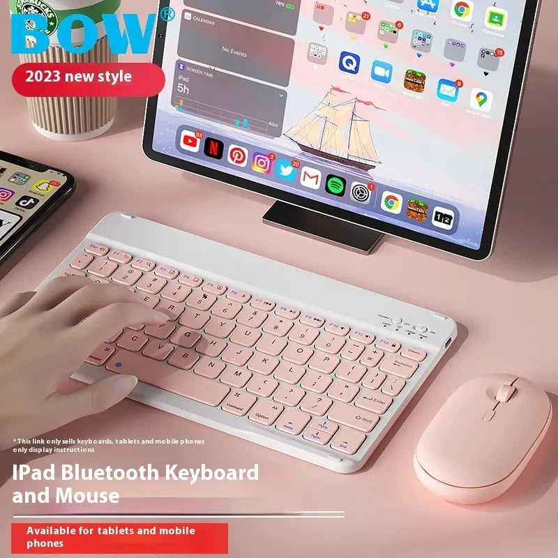 Bluetooth wireless keyboard for tablets and PCs in multiple colour options