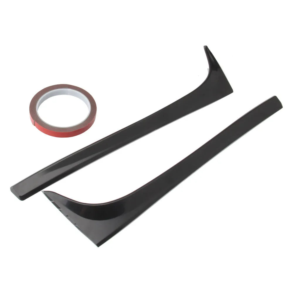 Glossy black ABS plastic rear window side spoiler wing pair for Volkswagen Golf 7 MK7