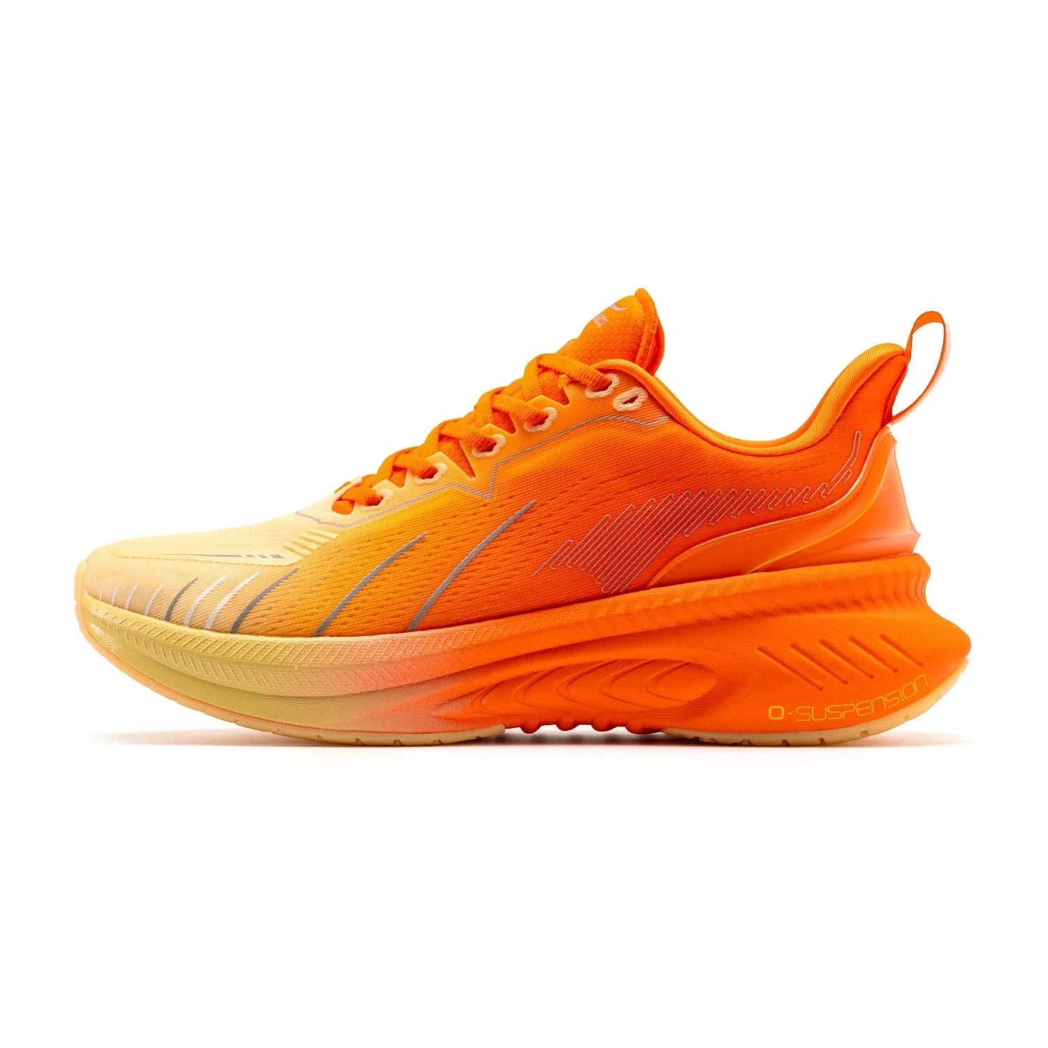 Low-top running shoes in multiple colours with PU mesh upper and rubber sole.