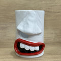 Funny American style resin tissue box desktop ornament measuring 8.5cm by 14.6cm