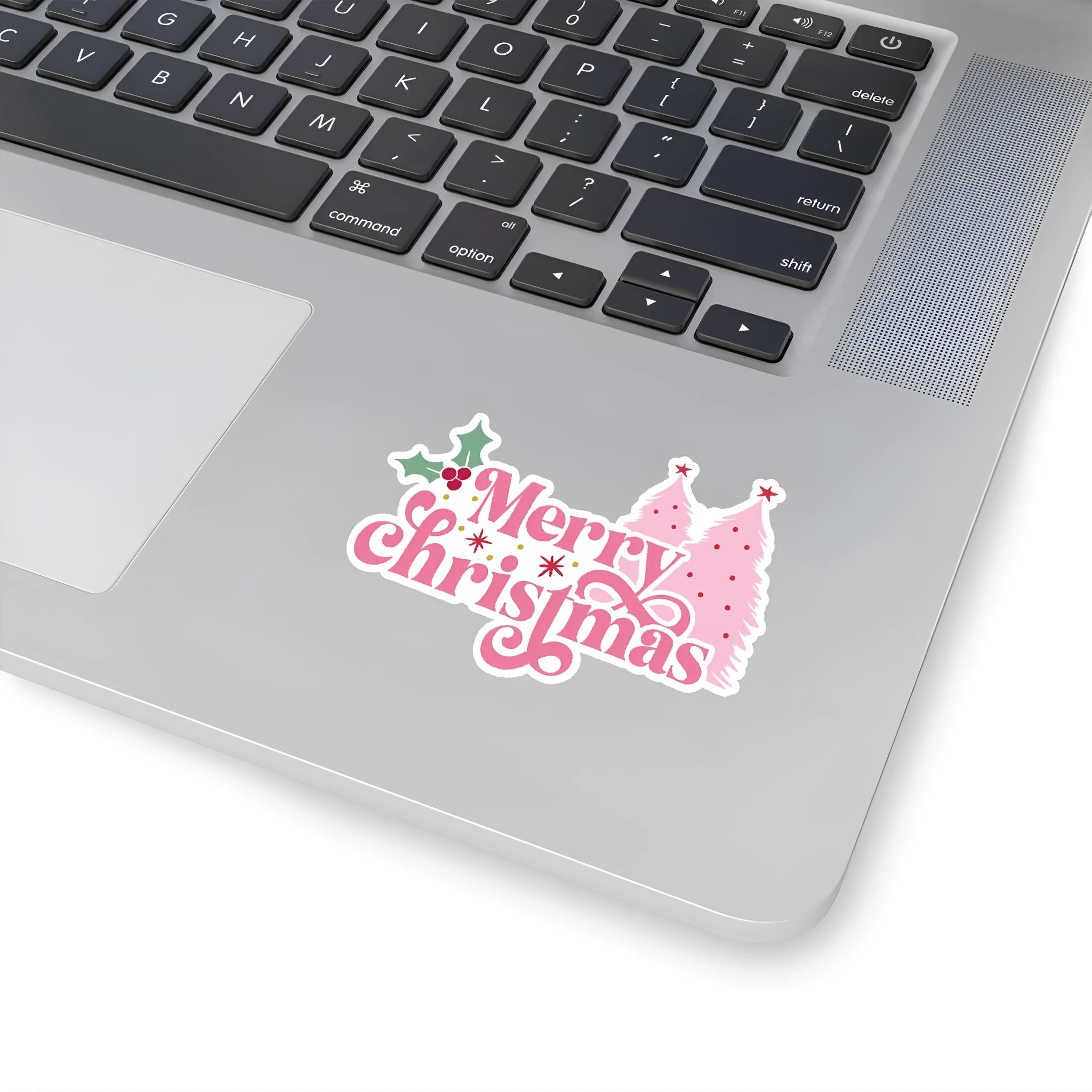 Pack of 50 cute Christmas-themed waterproof vinyl stickers for decorating cars, phones, and computers.