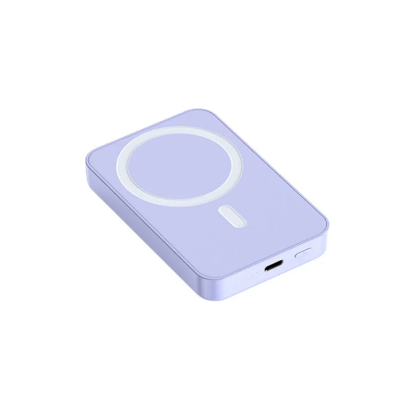 Pink purple white plastic magnetic wireless power bank 20000mAh 20W charger 100x64x18mm
