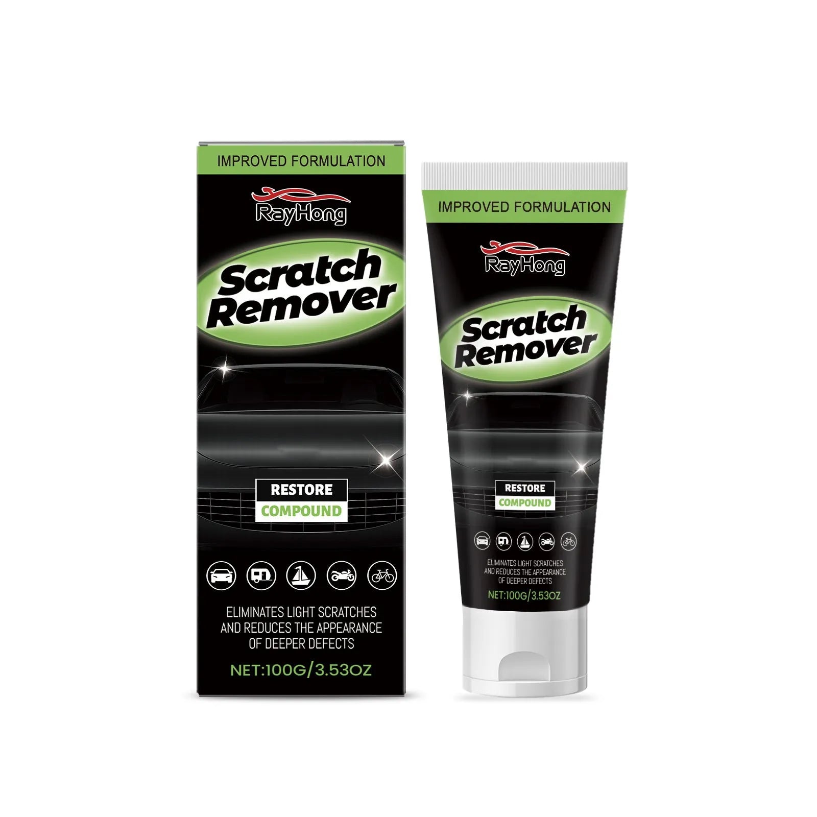 Nano coating car scratch recovery cream 100g tube with polishing action