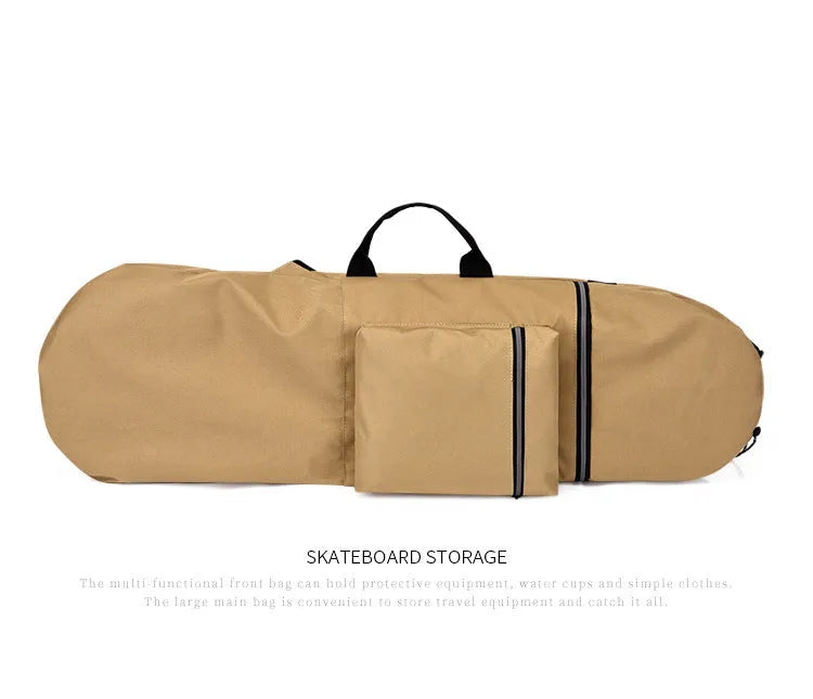 Lightweight waterproof nylon skateboard bag in multiple colour options with large capacity