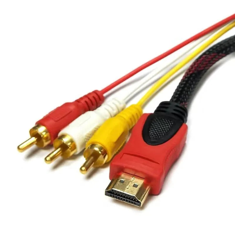 HDMI to AV15 conversion cable with 1.5 metre length and alloy connectors for device connectivity