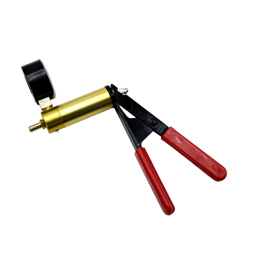 Manual vacuum air blow gun tool for automotive repair with aluminium alloy construction