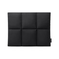 Soft fluffy laptop sleeve in black or khaki with retro sewing thread details, sized for 13 to 15.6 inch laptops