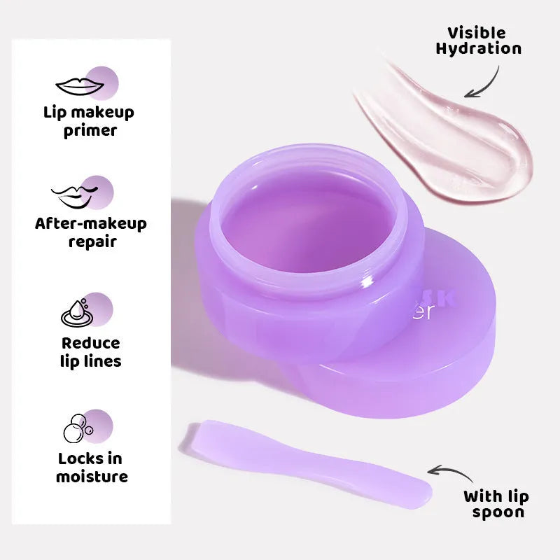 10ml lip balm tube with exfoliating and moisturising properties including scraper tool
