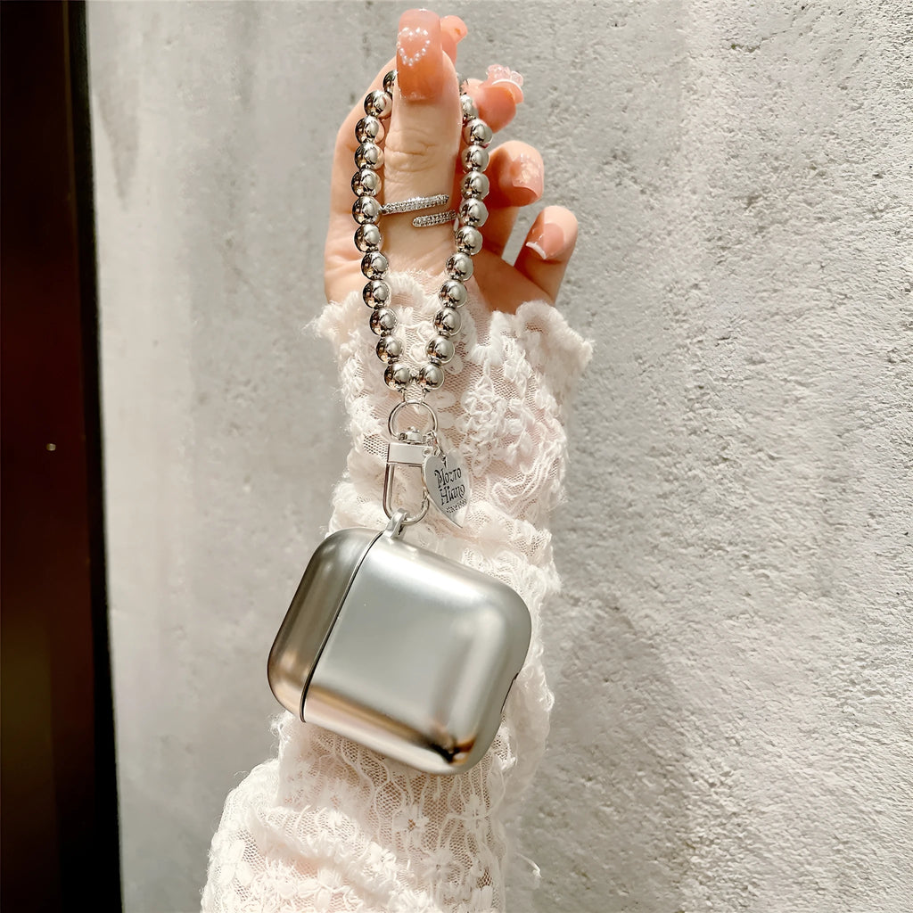 Matte plating tpu protective case for AirPods 4 and other AirPods models with bracelet functionality