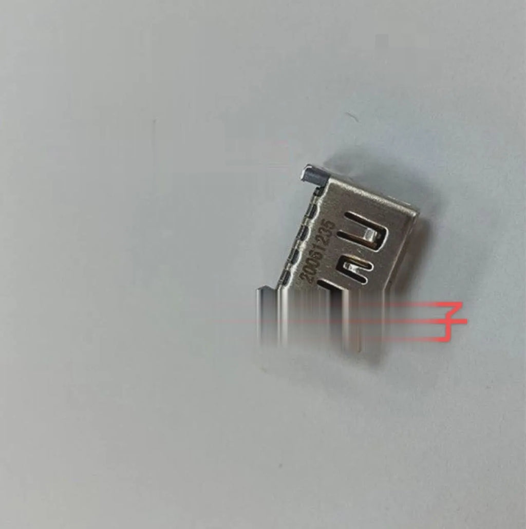 Silver HDMI interface host socket connector for gaming systems