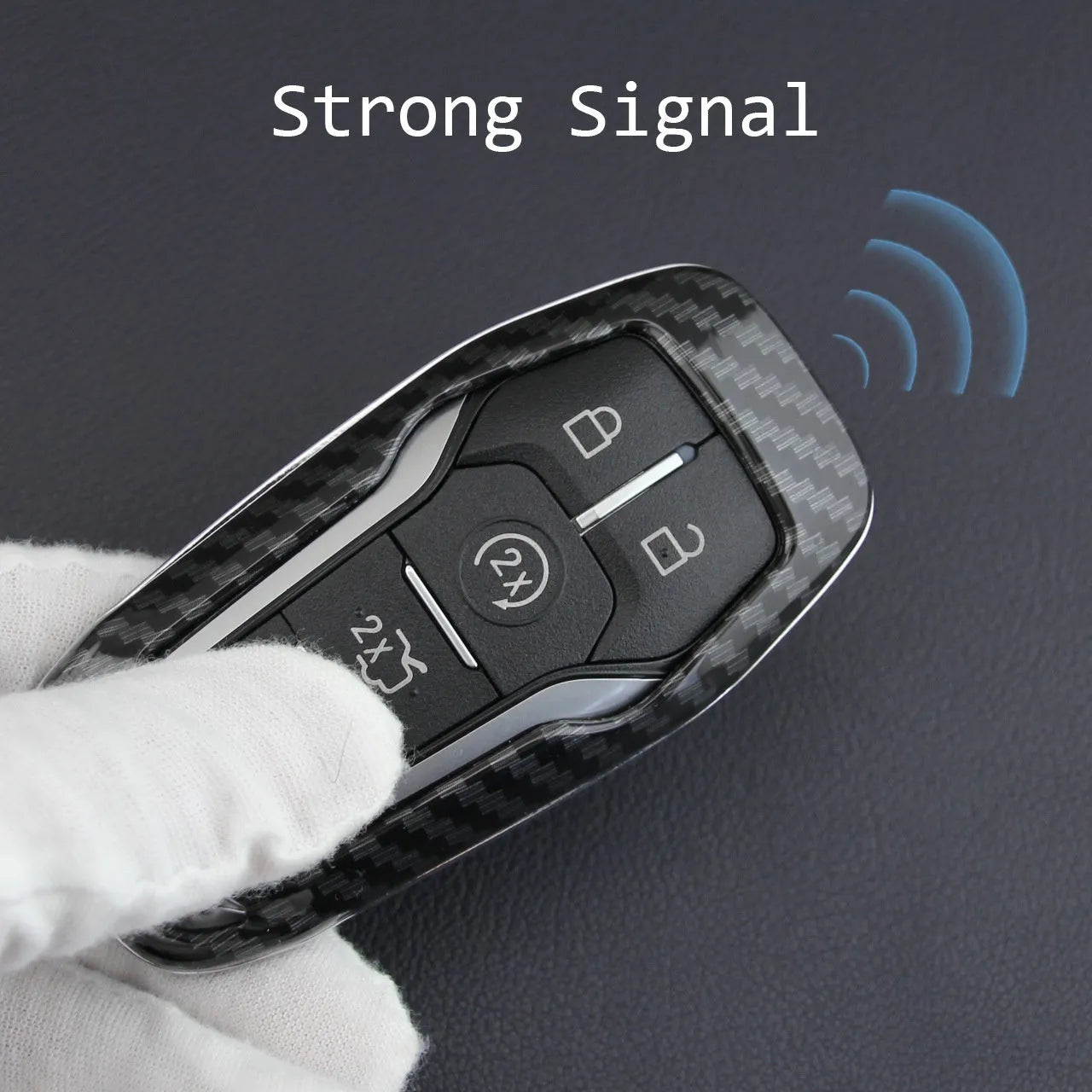 Plastic protective shell for car key remote with single shell design and buckle option
