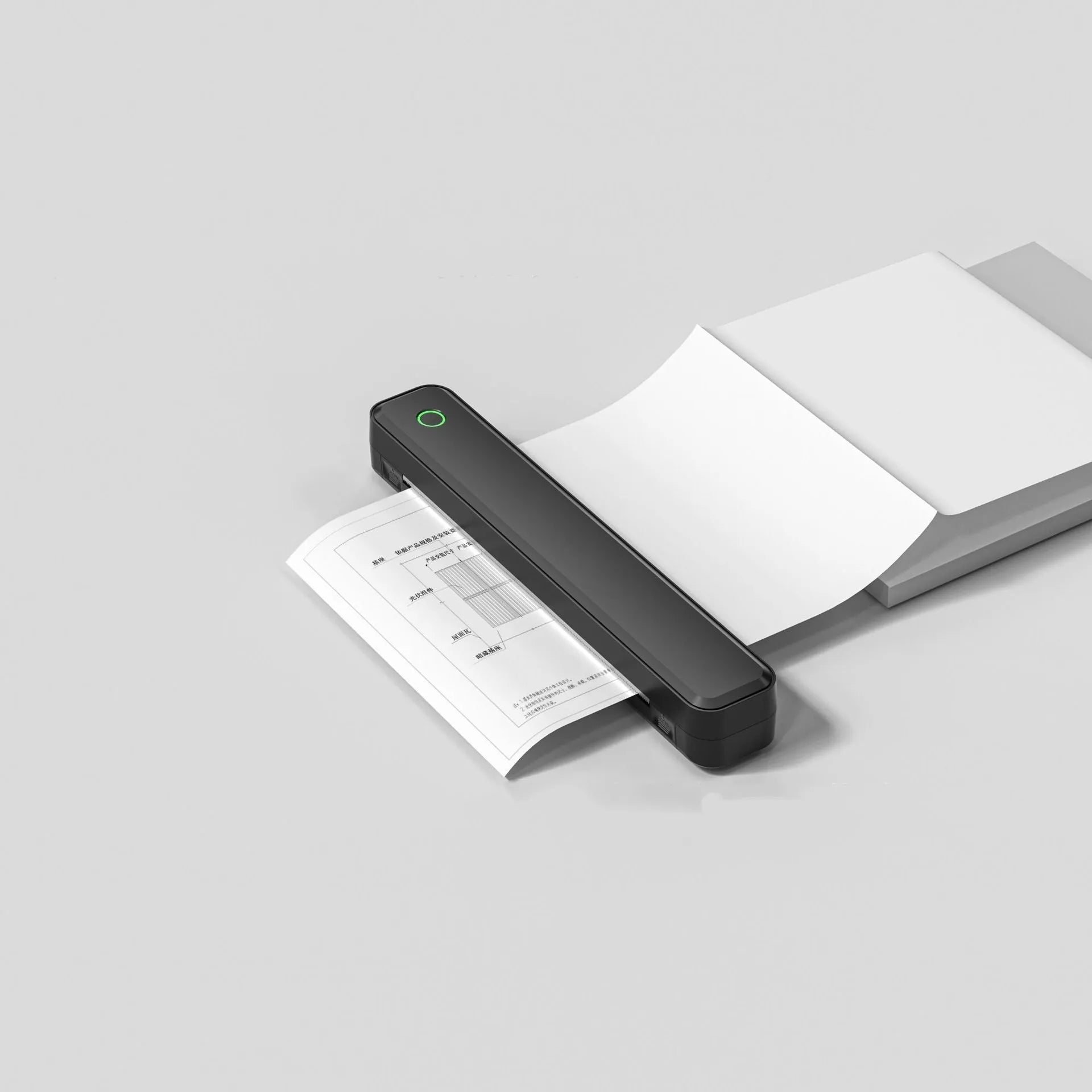 Compact thermal printer with Bluetooth for mobile phone drawing printing in black or white