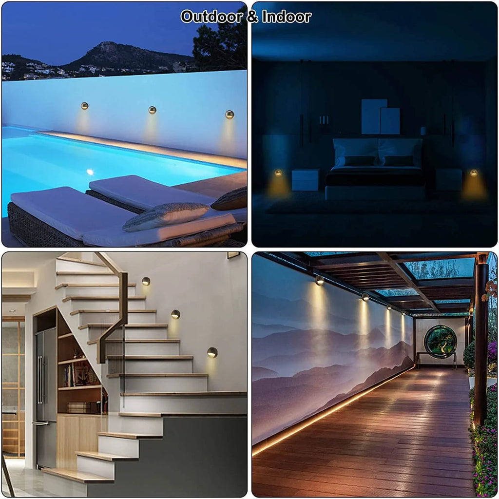 Compact low voltage outdoor step light with IP67 rating for garden paths