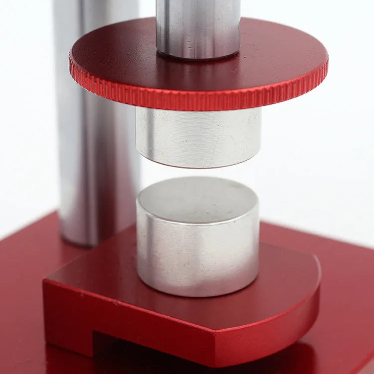 Watch repair tool spiral cap presser with twenty plastic molds for watch back cover installation