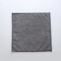 Grey microfiber kitchen cleaning cloth measuring 25x25cm for oil and decontamination