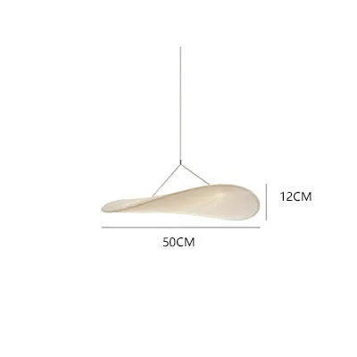 Simple art silk chandelier with diameter options and remote control for living room bedroom