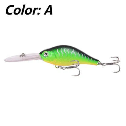 10.5cm floating rock minnow fishing lure with long tongue board in various colour options