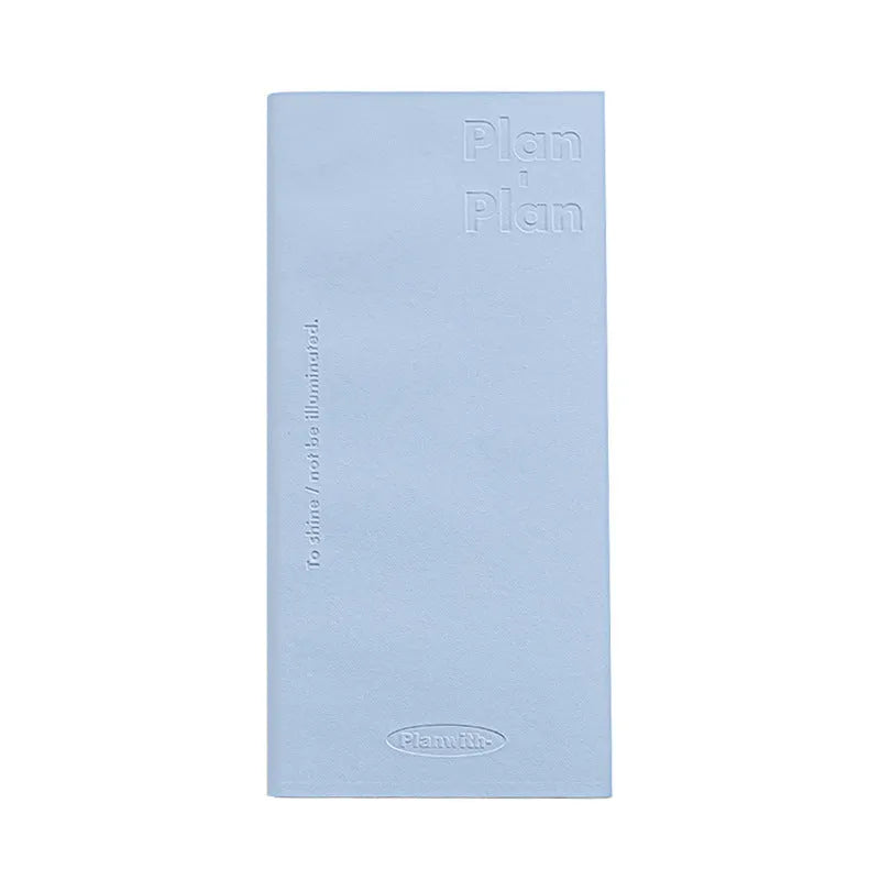 Embossed visual metre book notebook showing cover colours and 80 sheets of 100g white cow paper