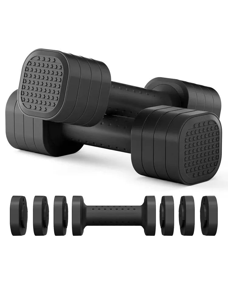 Women's detachable dumbbell set in pink colour with 5lb weight marking