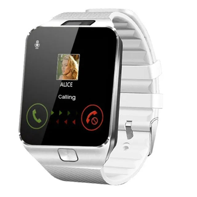 Smart watch with Bluetooth calling on adjustable wrist strap showing 1.44-inch touch screen interface