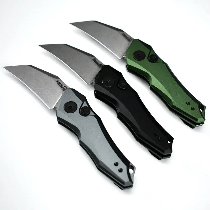 Outdoor folding mini knife with metal blade, 150mm length, in Black colour option