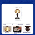 Zhonggu solid wood palace table lamp with touch switch, USB rechargeable, 5W LED, 16x28cm, retro style