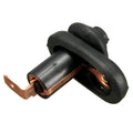 Black universal car door light switch with plastic and metal construction
