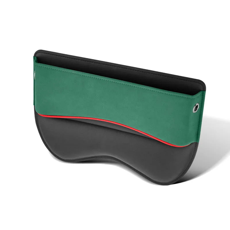 Leather car seat storage organiser box in a choice of five suede colours.