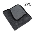 Grey 40x40cm microfiber car wash towel for absorbent, scratch-free vehicle drying.
