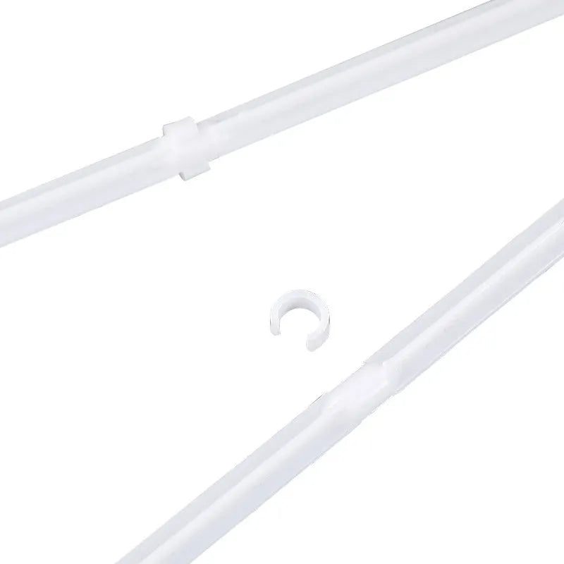 Pack of 10 white PP plastic car window flag pole holder mounts