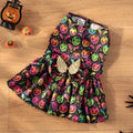 Angel wings Halloween dog costume in bright pumpkin colour with size options