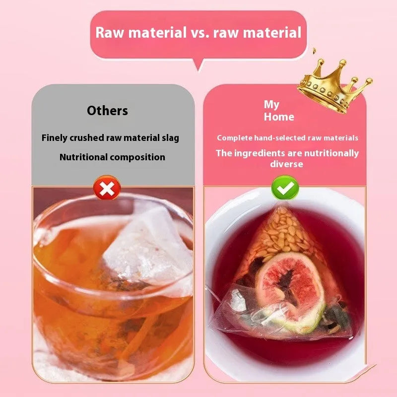 Flaxseed fig mulberry tea 120g in pack with free cup, herbal infusion for womens health
