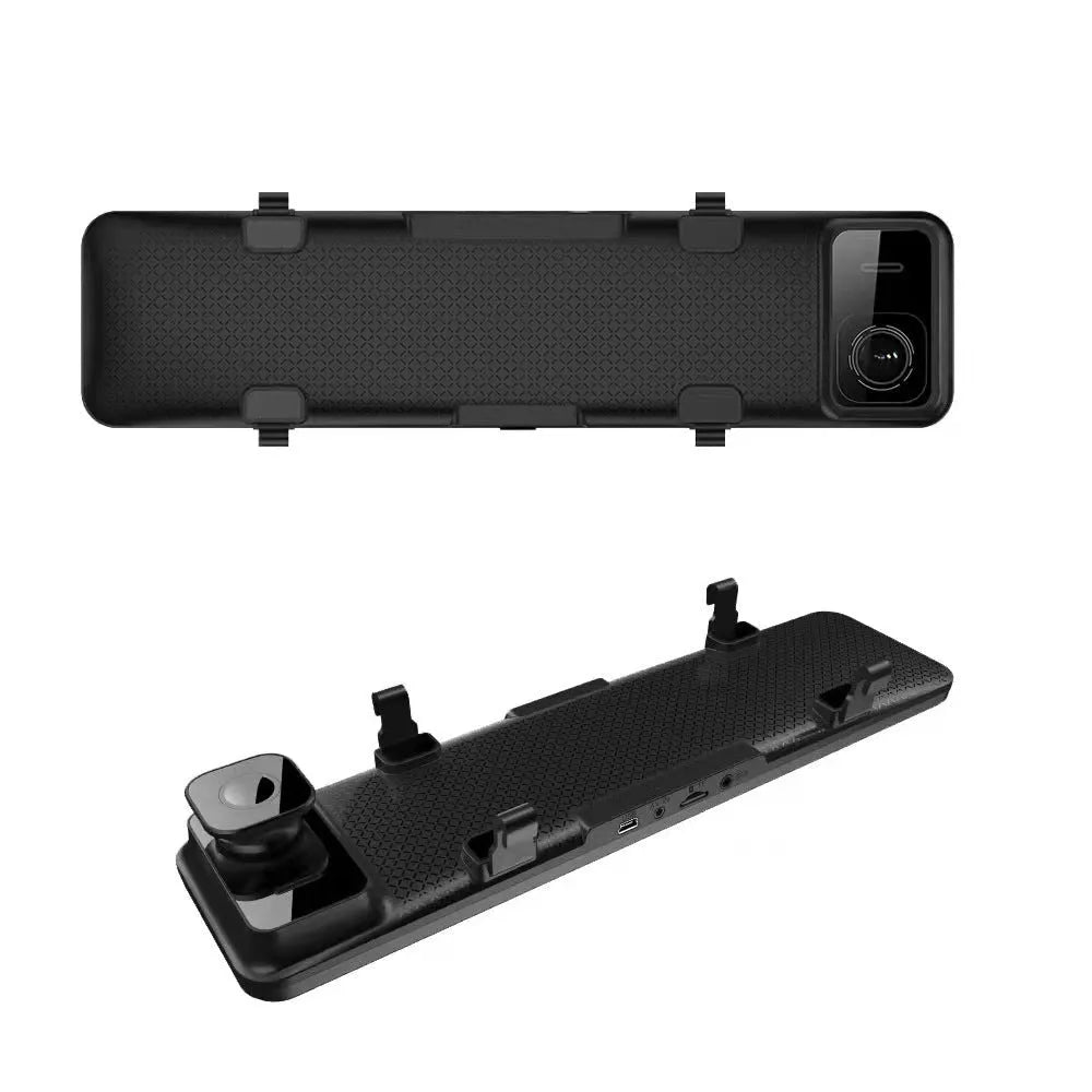 HD night vision front and rear 1080P 12 inch streaming media electronic rearview mirror with dual lens plastic body