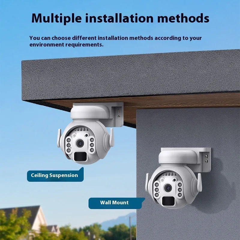 3 million pixel HD security camera with solar panel and full-colour night vision capability