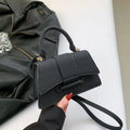 French fashion casual PU leather shoulder messenger crossbody bag for women in khaki with outer sandwich pocket