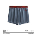 Solid colour men's boxer briefs in polyester fabric showing mid-waist design