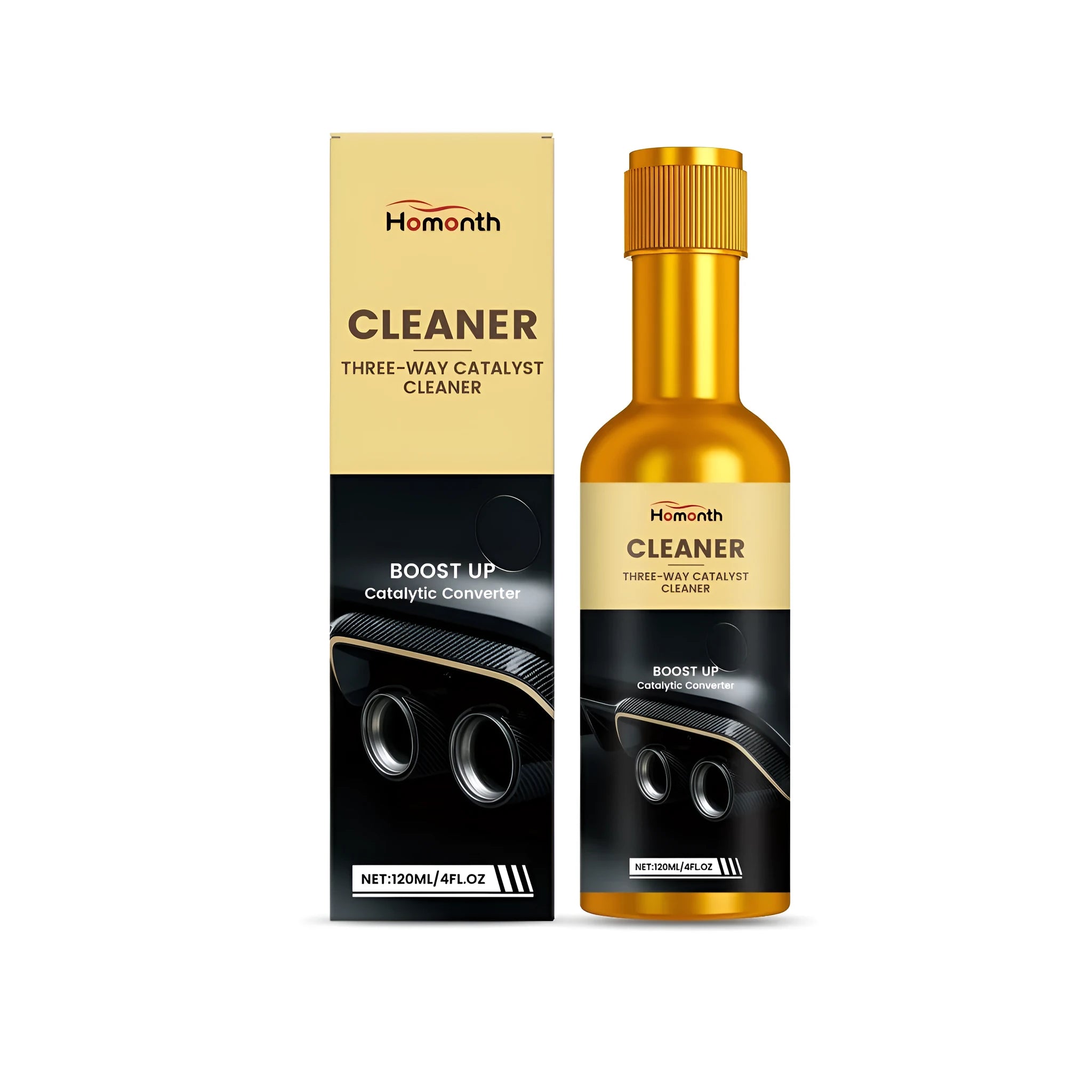 120ml catalytic converter cleaning fluid bottle for petrol and diesel vehicle exhaust systems