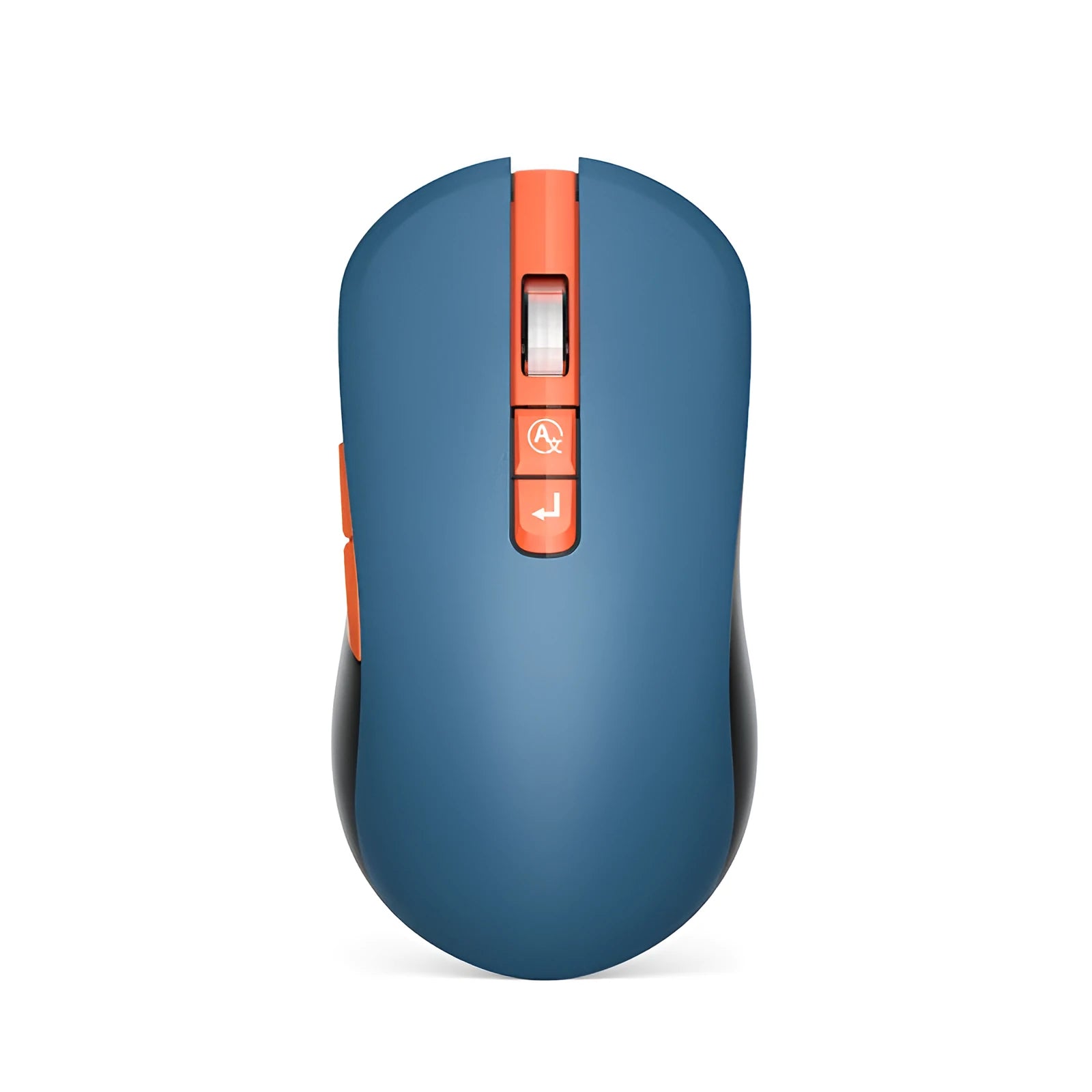 IFLYTEK voice translation wireless gaming mouse on a desk, showing its seven keys and USB receiver.