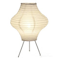 Japanese style xuan paper table lamp with three-colour light source, 32cm diameter by 45cm height